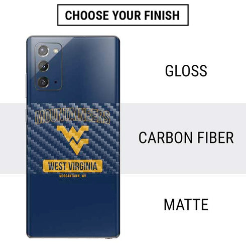 West Virginia University Mountaineers Logo Galaxy Note20 5G Skin