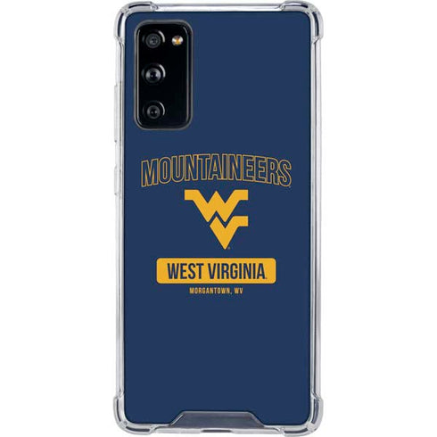 West Virginia University Mountaineers Logo Galaxy S20 FE Clear Case