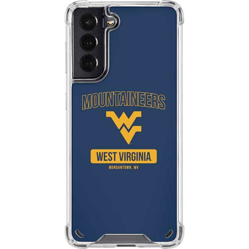 West Virginia University Mountaineers Logo Galaxy S21 5G Clear Case