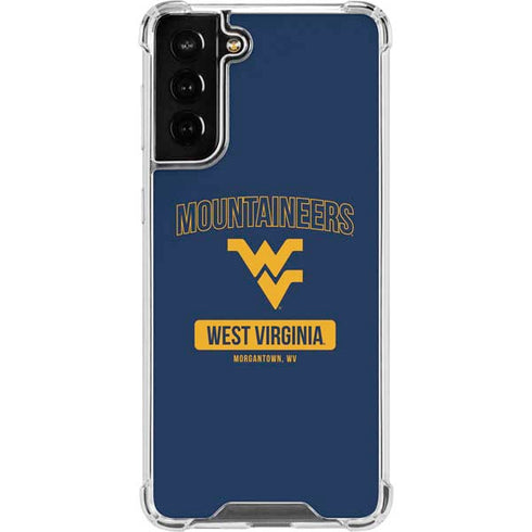 West Virginia University Mountaineers Logo Galaxy S21 FE Clear Case
