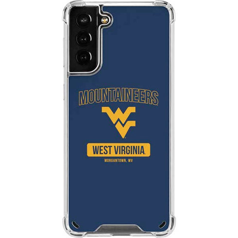 West Virginia University Mountaineers Logo Galaxy S21 Plus 5G Clear Case