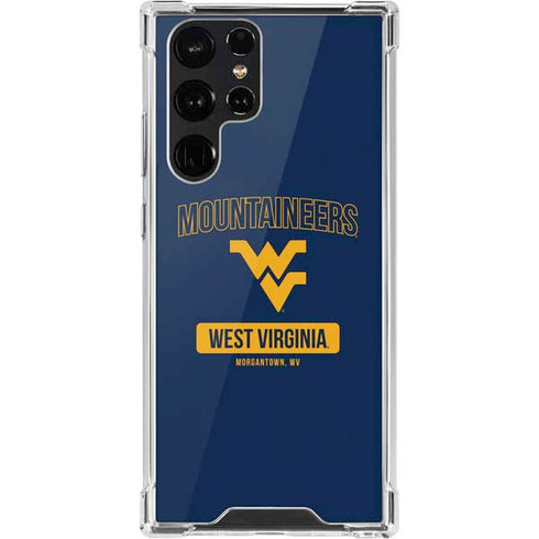 West Virginia University Mountaineers Logo Galaxy S22 Ultra Clear Case
