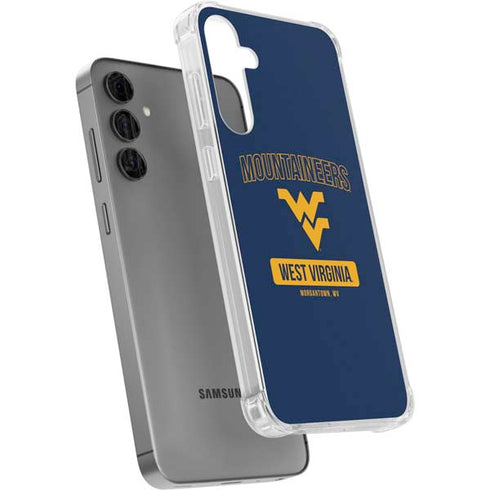 West Virginia University Mountaineers Logo Galaxy S24 Plus Clear Case