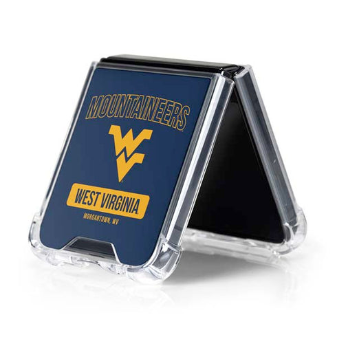 West Virginia University Mountaineers Logo Galaxy Z Flip5 5G Clear Case