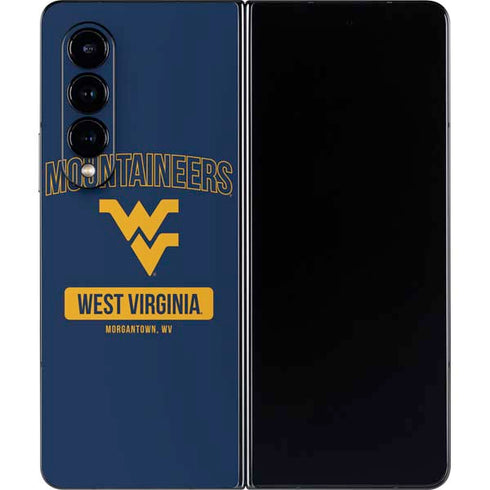 West Virginia University Mountaineers Logo Galaxy Z Fold4 5G Skin