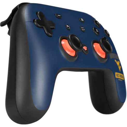 West Virginia University Mountaineers Logo Google Stadia Controller Skin