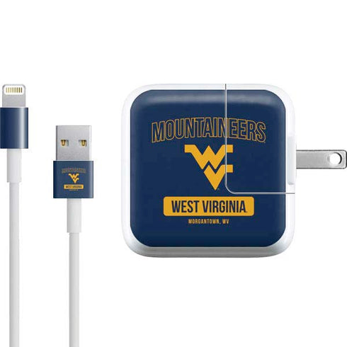West Virginia University Mountaineers Logo iPad Charger (10W USB) Skin