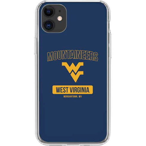 West Virginia University Mountaineers Logo iPhone 11 Clear Case