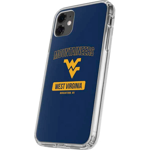 West Virginia University Mountaineers Logo iPhone 11 Clear Case