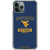 West Virginia University Mountaineers Logo iPhone 11 Pro Max Clear Case