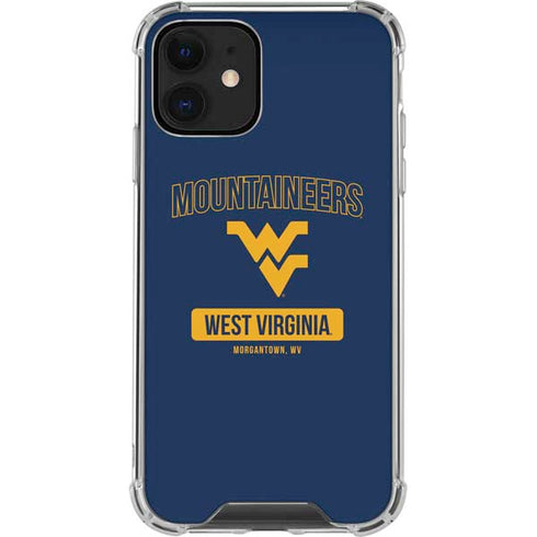 West Virginia University Mountaineers Logo iPhone 12 Clear Case