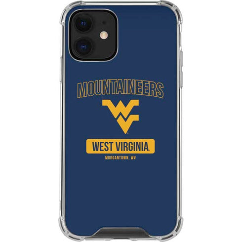 West Virginia University Mountaineers Logo iPhone 12 Mini Clear Case
