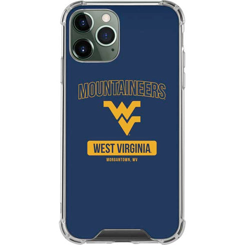 West Virginia University Mountaineers Logo iPhone 12 Pro Clear Case