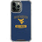 West Virginia University Mountaineers Logo iPhone 13 Pro Max Clear Case
