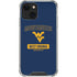 West Virginia University Mountaineers Logo iPhone 14 Plus Clear Case