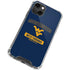 West Virginia University Mountaineers Logo iPhone 14 Plus Clear Case