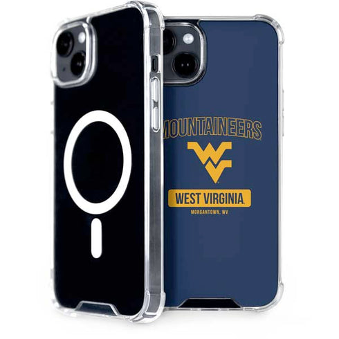 West Virginia University Mountaineers Logo iPhone 15 Plus MagSafe Case