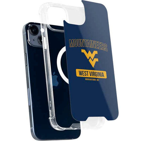 West Virginia University Mountaineers Logo iPhone 15 Plus MagSafe Case