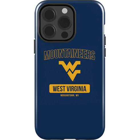 West Virginia University Mountaineers Logo iPhone 14 Pro Impact Case