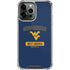West Virginia University Mountaineers Logo iPhone 14 Pro Max Clear Case