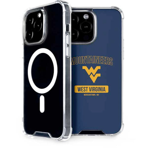 West Virginia University Mountaineers Logo iPhone 15 Pro Max MagSafe Case
