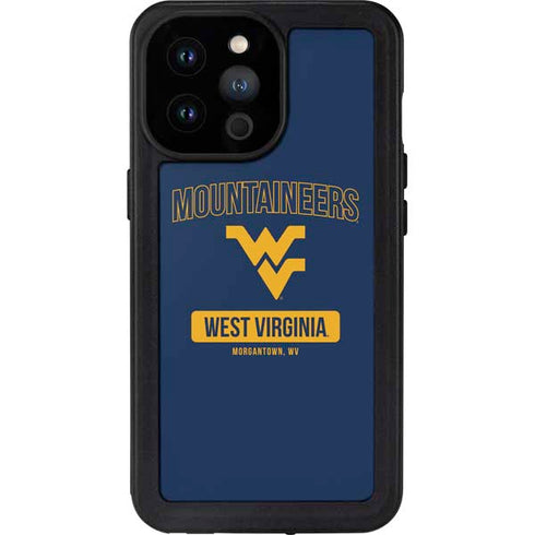 West Virginia University Mountaineers Logo iPhone 14 Pro Max Waterproof Case