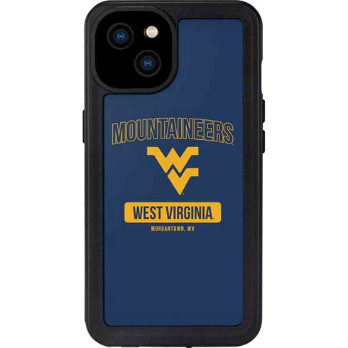 West Virginia University Mountaineers Logo iPhone 15 Plus Waterproof Case