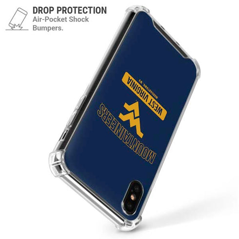 West Virginia University Mountaineers Logo iPhone XS Max Clear Case