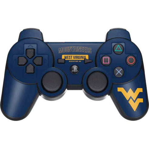 West Virginia University Mountaineers Logo PS3 Dual Shock wireless controller Skin