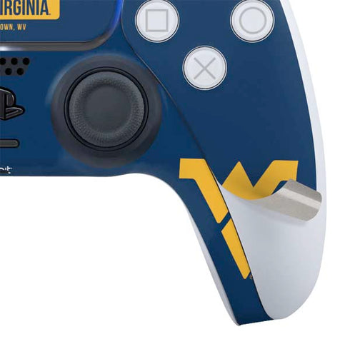 West Virginia University Mountaineers Logo PS5 Controller Skin