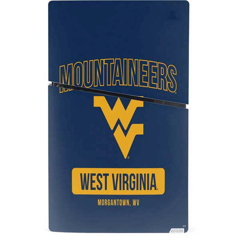 West Virginia University Mountaineers Logo PS5 Slim Digital Edition Console Skin