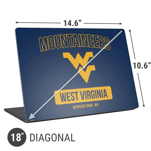 West Virginia University Mountaineers Logo Universal Laptop 18in (14.6 x 10.6in) Skin