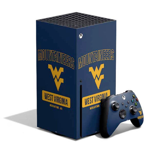 West Virginia University Mountaineers Logo Xbox Series X Bundle Skin