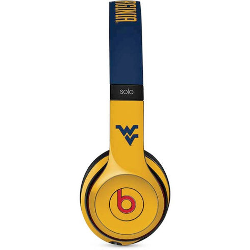 West Virginia University WV Yello split Beats Solo 2 Wireless Skin