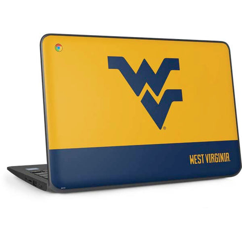 West Virginia University WV Yello split HP Chromebook Skin