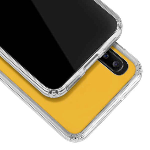 West Virginia University WV Yello split Galaxy A30 Clear Case