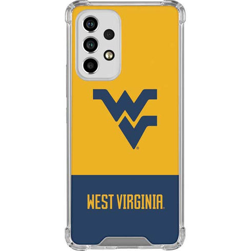 West Virginia University WV Yello split Galaxy A33 5G Clear Case