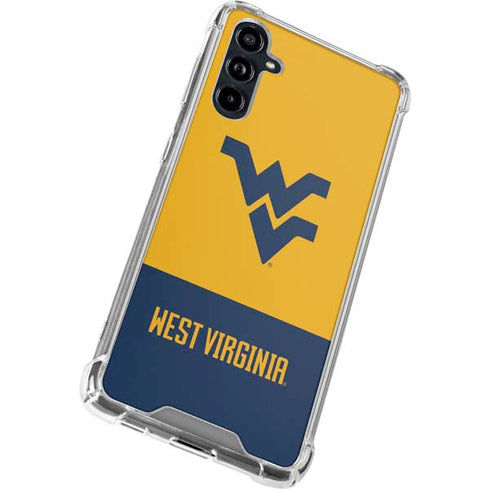 West Virginia University WV Yello split Galaxy A54 5G Clear Case