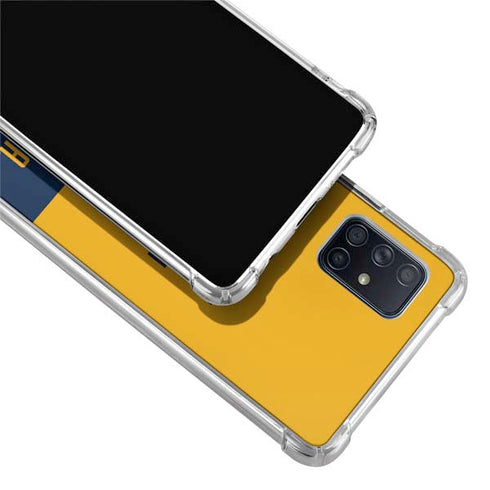West Virginia University WV Yello split Galaxy A71 5G Clear Case