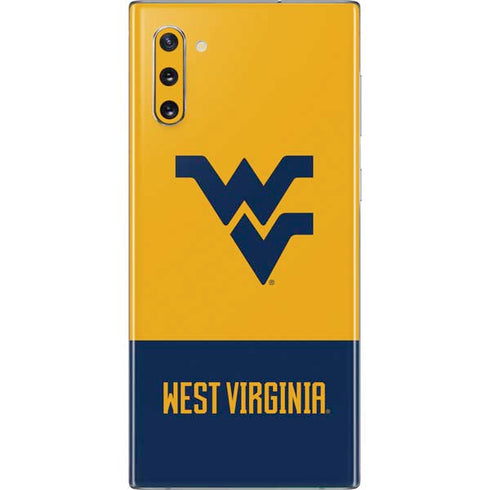 West Virginia University WV Yello split Galaxy Note 10 Skin