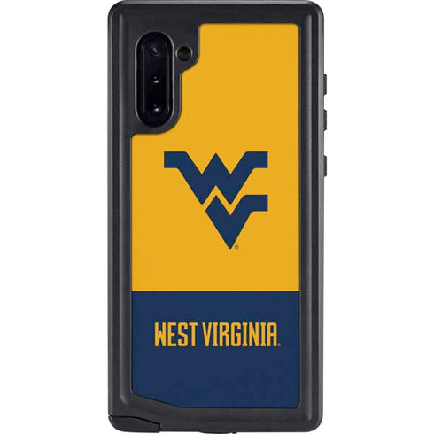 West Virginia University WV Yello split Galaxy Note 10 Waterproof Case
