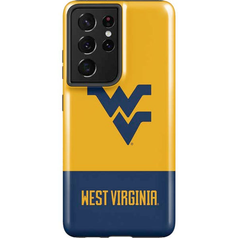 West Virginia University WV Yello split Galaxy S21 Ultra 5G Pro Case