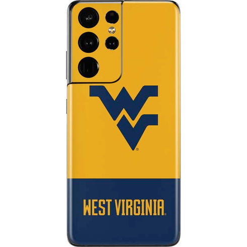 West Virginia University WV Yello split Galaxy S21 Ultra 5G Skin