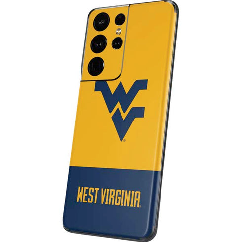 West Virginia University WV Yello split Galaxy S21 Ultra 5G Skin