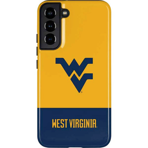 West Virginia University WV Yello split Galaxy S22 Plus Pro Case