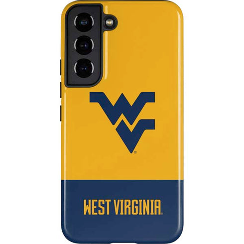 West Virginia University WV Yello split Galaxy S22 Pro Case