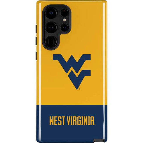 West Virginia University WV Yello split Galaxy S22 Ultra Pro Case