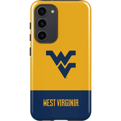 West Virginia University WV Yello split Galaxy S23 Plus Pro Case