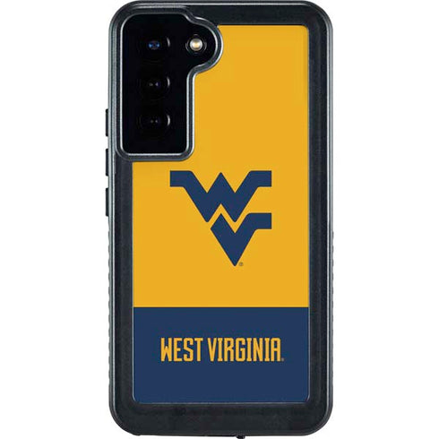 West Virginia University WV Yello split Galaxy S23 Plus Waterproof Case
