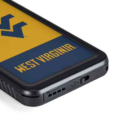 West Virginia University WV Yello split Galaxy S23 Plus Waterproof Case